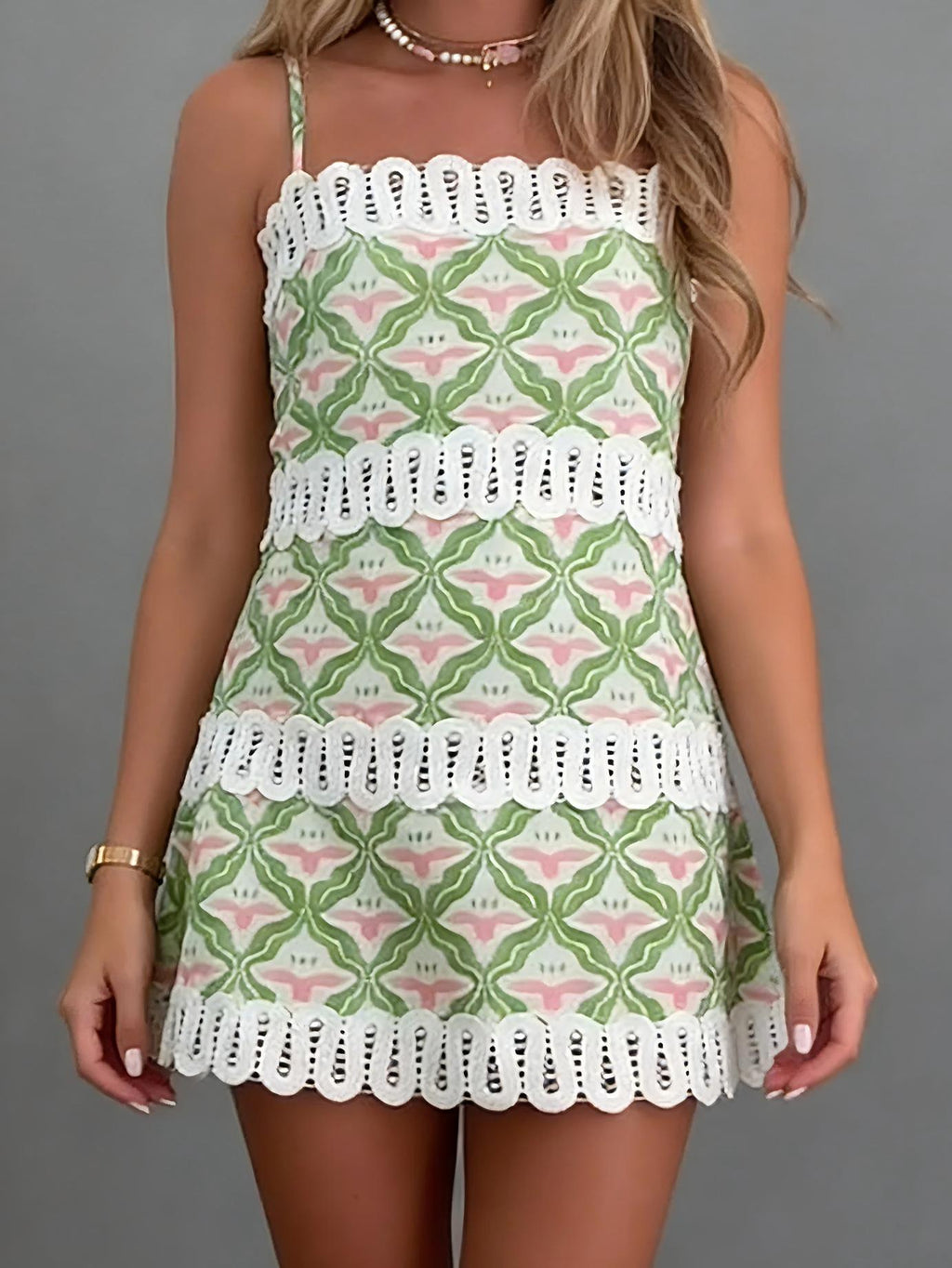 Garden Glow Mini Vestido