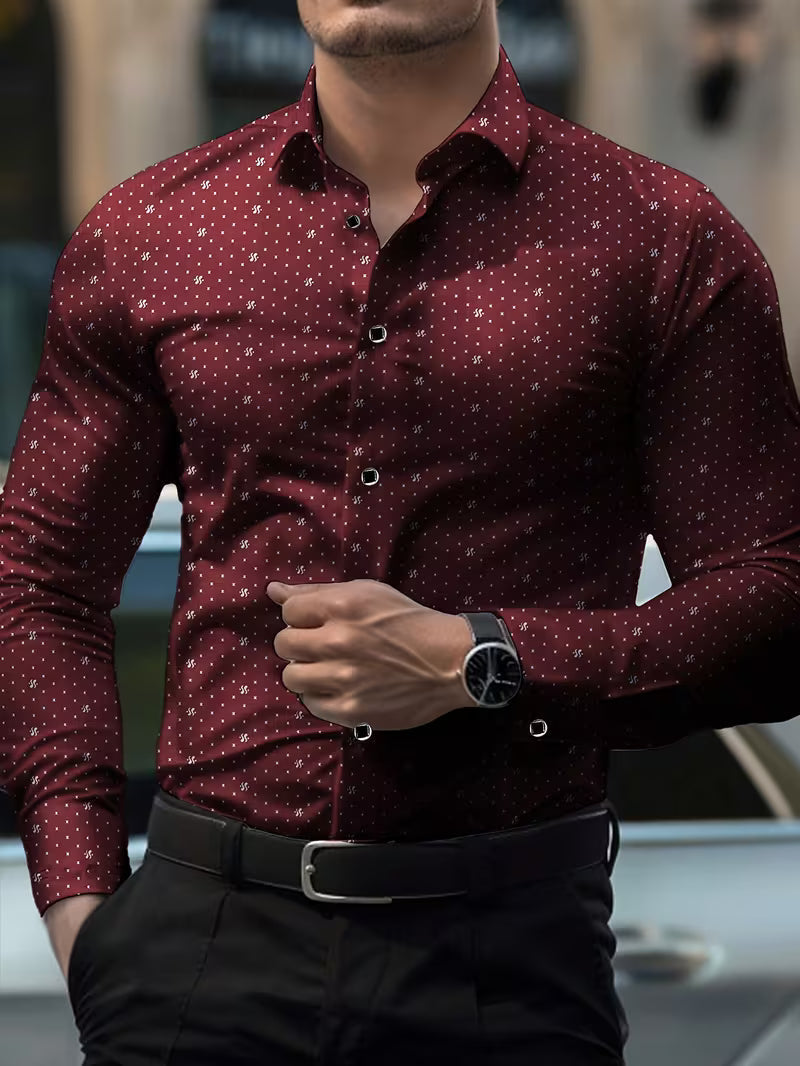 Camisa De Manga Larga Con Botones En La Parte Delantera