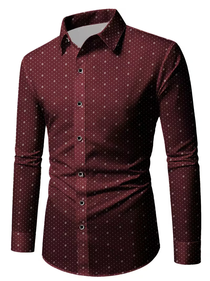 Camisa De Manga Larga Con Botones En La Parte Delantera