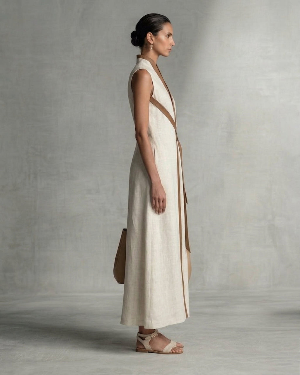 Elira - Vestido Lino Esculpido