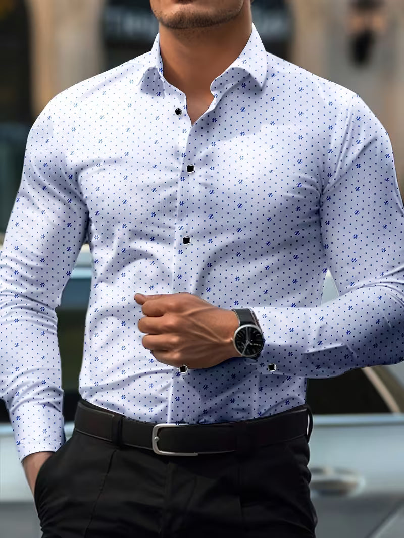 Camisa De Manga Larga Con Botones En La Parte Delantera