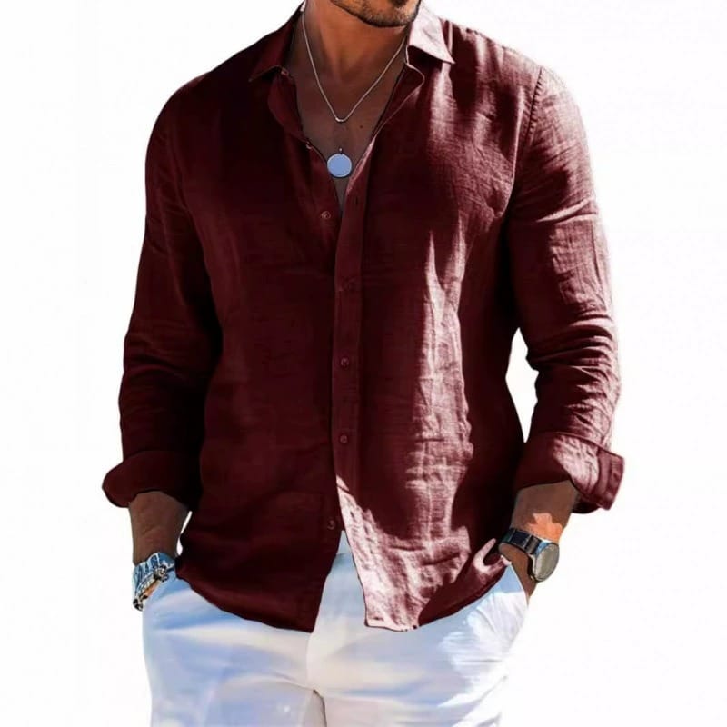 Lorenzo | Camisa veraniega de lino de corte holgado