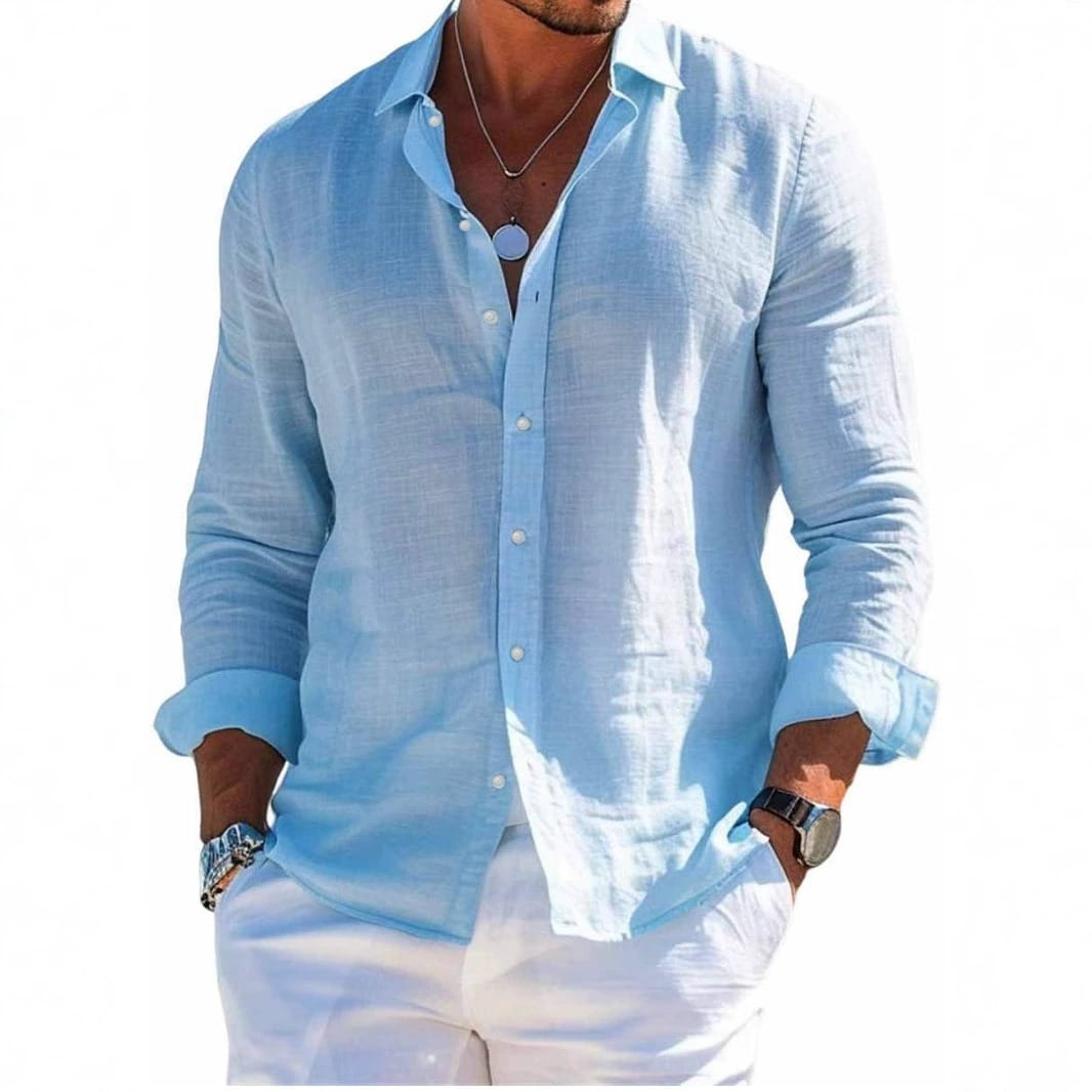Lorenzo | Camisa veraniega de lino de corte holgado