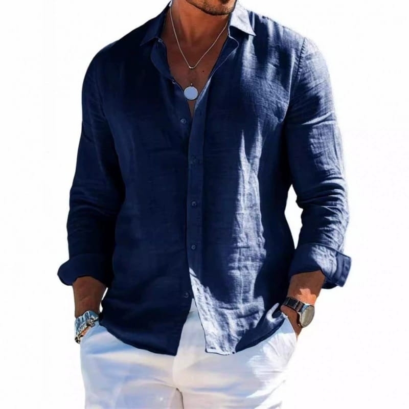 Lorenzo | Camisa veraniega de lino de corte holgado