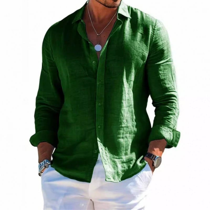 Lorenzo | Camisa veraniega de lino de corte holgado