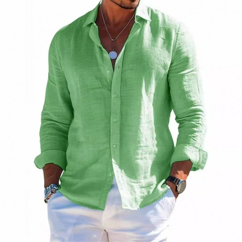 Lorenzo | Camisa veraniega de lino de corte holgado