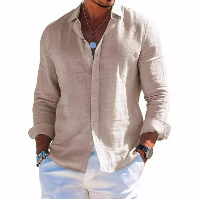 Lorenzo | Camisa veraniega de lino de corte holgado