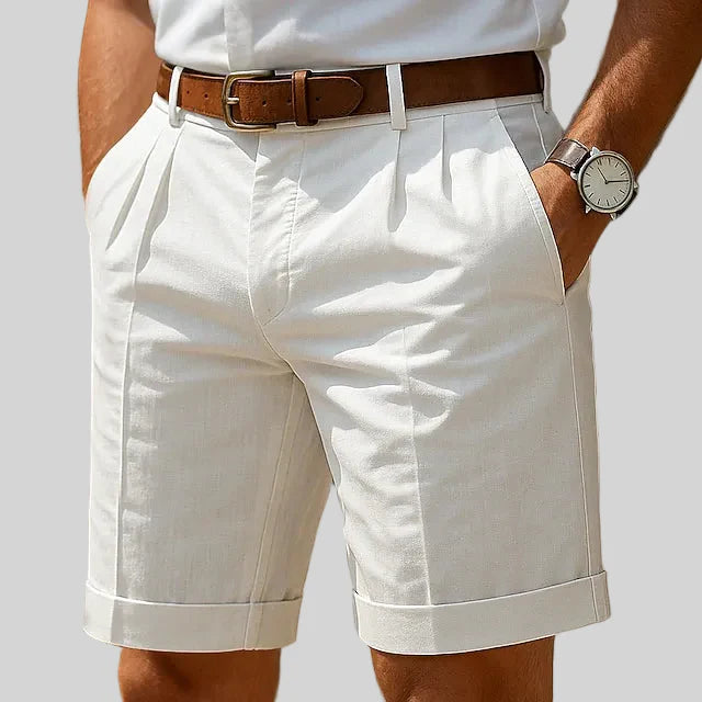 Monaco | Pantalones cortos plisados para hombre