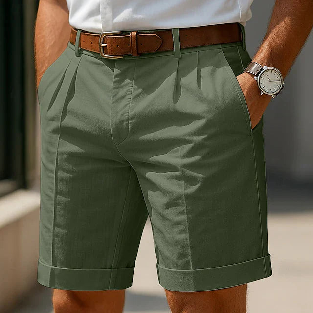 Monaco | Pantalones cortos plisados para hombre