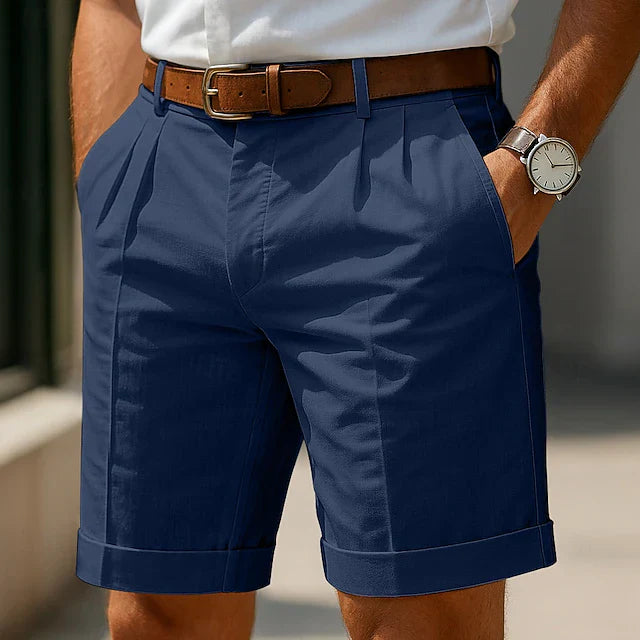 Monaco | Pantalones cortos plisados para hombre